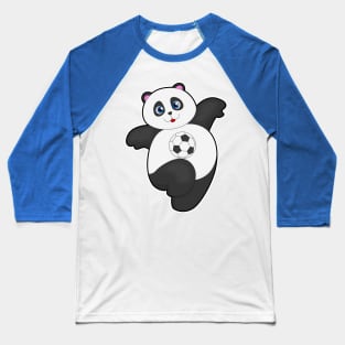 Panda at Soccer Sports Baseball T-Shirt